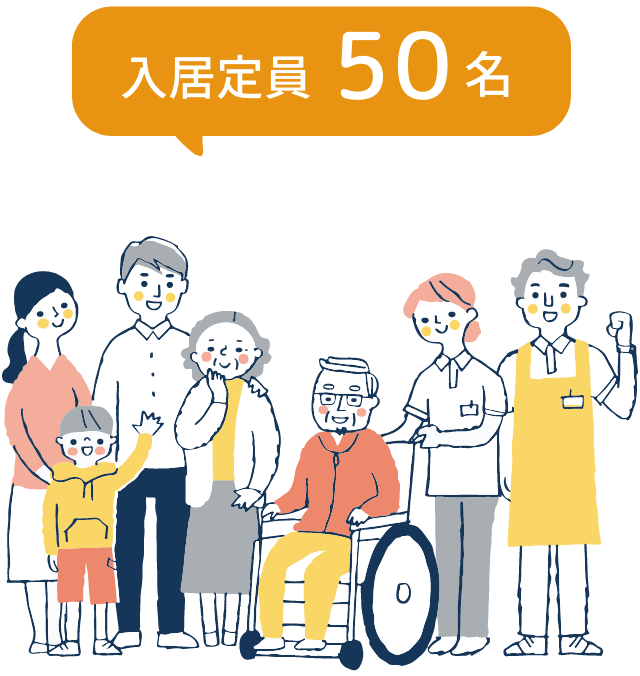 入居定員50名